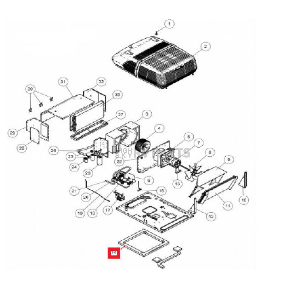 Coleman Mach Air Conditioner Gasket 452033301